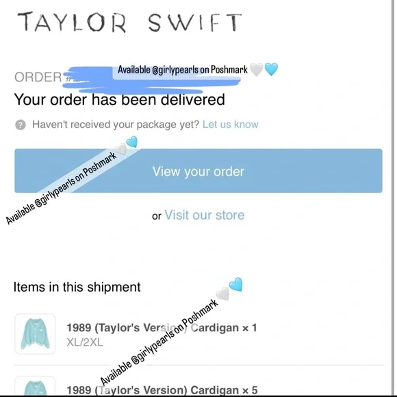 1989 Cardigan (Taylor’s Version) Offical Taylor Swift Merch / Cardigan NEW - Picture 12 of 17